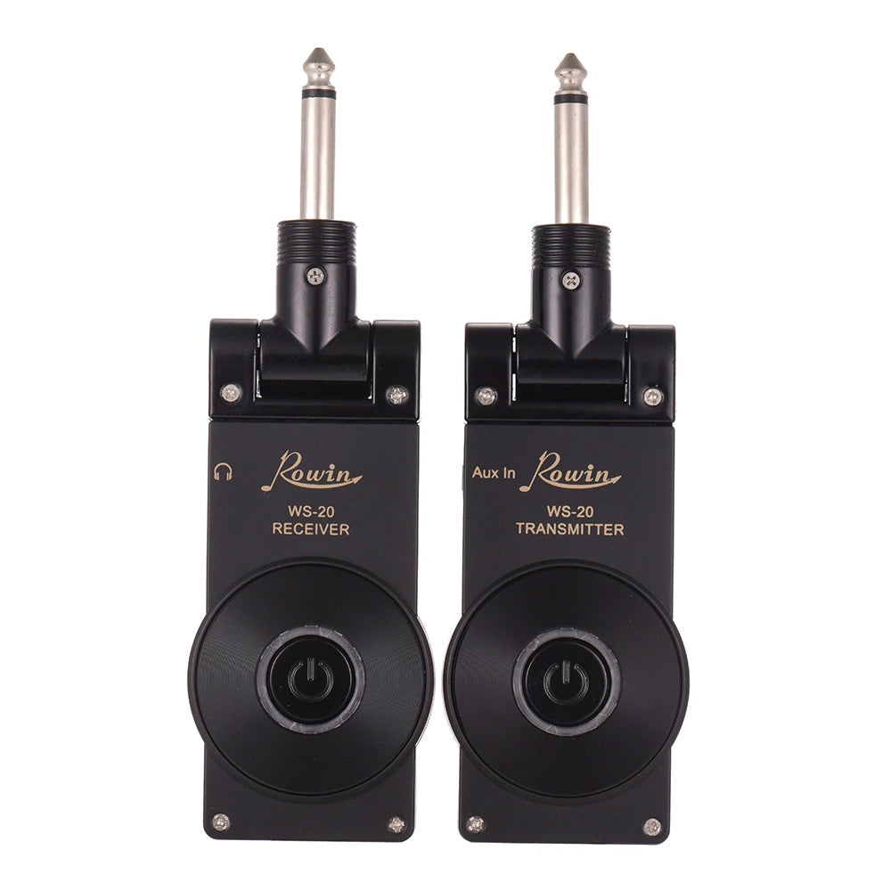 JMT-705354 Wireless Guitar and Instrument Transmitter Receiver System, 2.4GHz Transmission, 30M Range, 105dB Dynamic Range, Plug and Play