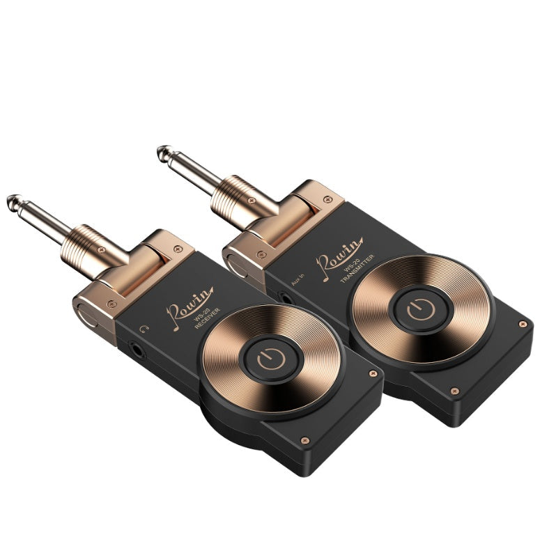 JMT-705354 Wireless Guitar and Instrument Transmitter Receiver System, 2.4GHz Transmission, 30M Range, 105dB Dynamic Range, Plug and Play