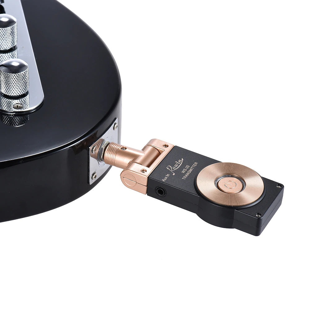 JMT-705354 Wireless Guitar and Instrument Transmitter Receiver System, 2.4GHz Transmission, 30M Range, 105dB Dynamic Range, Plug and Play