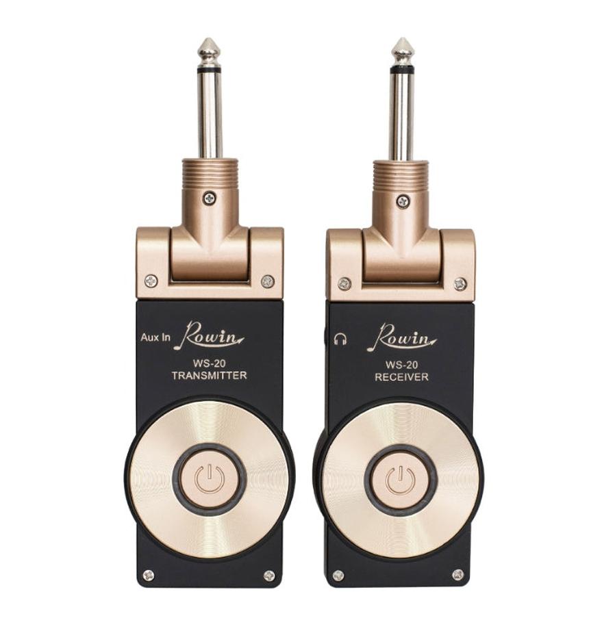 JMT-705354 Wireless Guitar and Instrument Transmitter Receiver System, 2.4GHz Transmission, 30M Range, 105dB Dynamic Range, Plug and Play