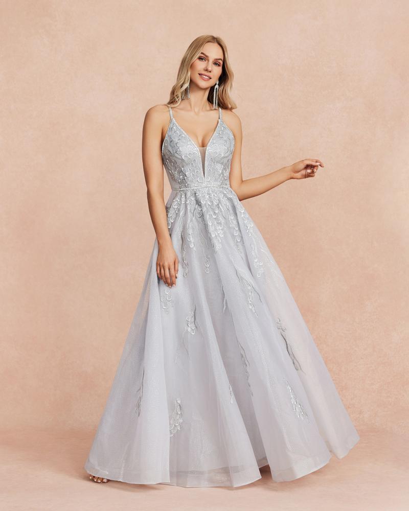 JMT-705418 Silver Elegant Ladies' Dress - Model SH0103