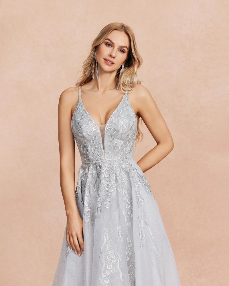 JMT-705418 Silver Elegant Ladies' Dress - Model SH0103