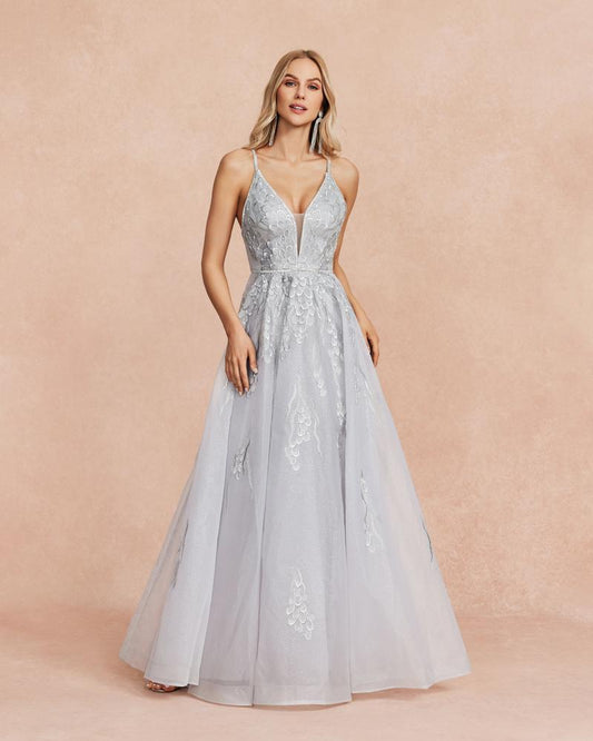 JMT-705418 Silver Elegant Ladies' Dress - Model SH0103
