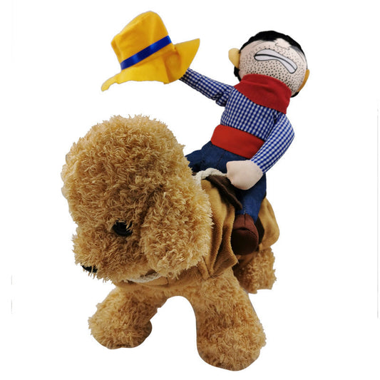 JMT-705802 Pet Dog Costumes for Small to Extra Large Dogs - Fun Designs Including Horseback Riding, Dinosaur, Elk, Pirate, and Christmas Outfits