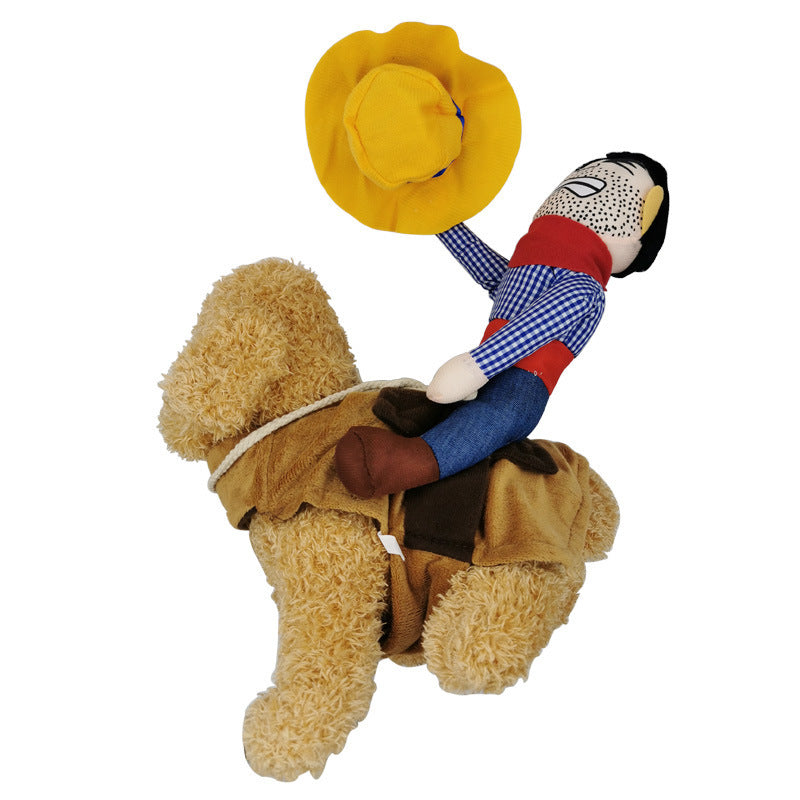 JMT-705802 Pet Dog Costumes for Small to Extra Large Dogs - Fun Designs Including Horseback Riding, Dinosaur, Elk, Pirate, and Christmas Outfits