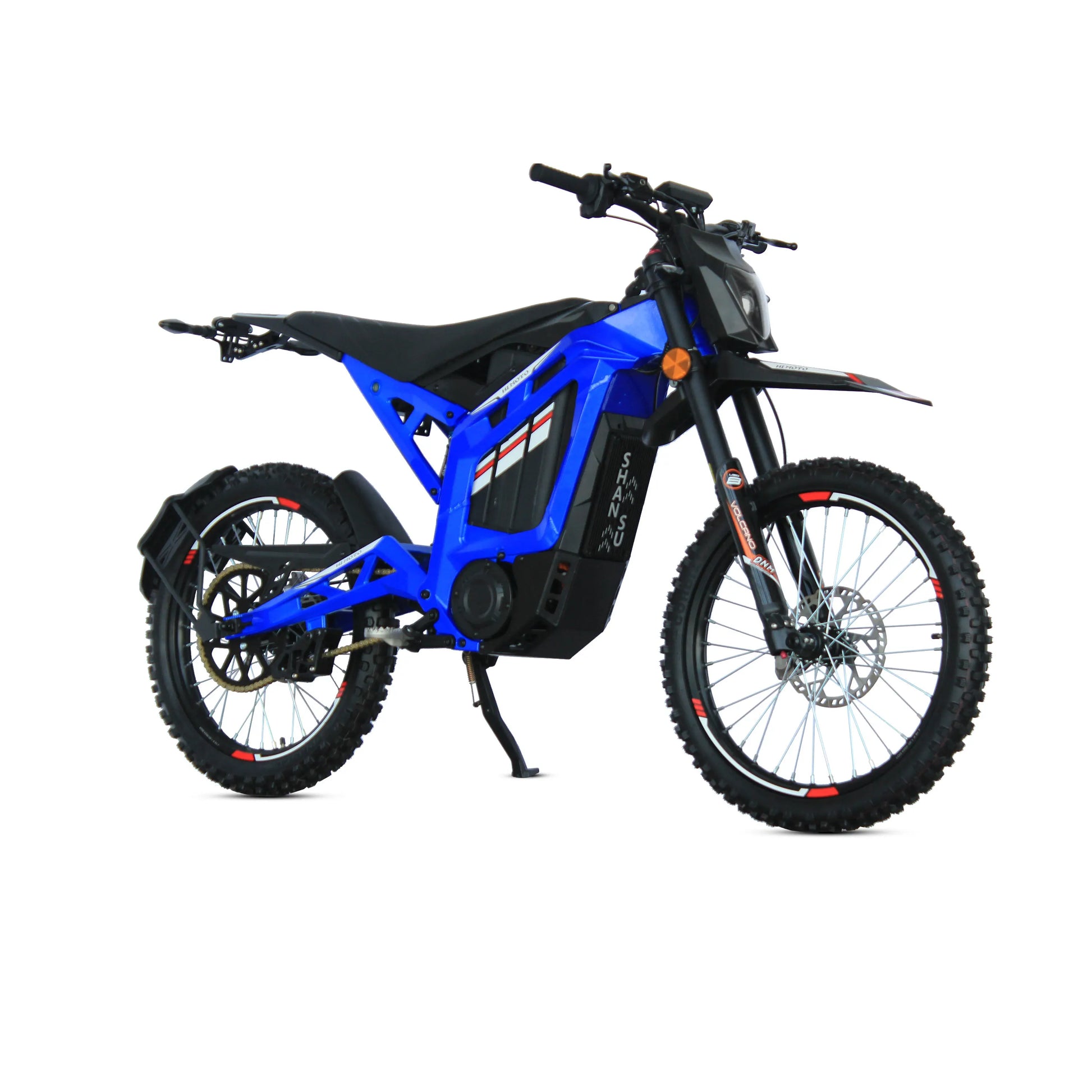 JMT-705930 Eco-Friendly Electric Dirt Bike with 72V Lithium Battery and 12-Speed Gears for Quiet Long Rides , Top Speed 27.9 mph