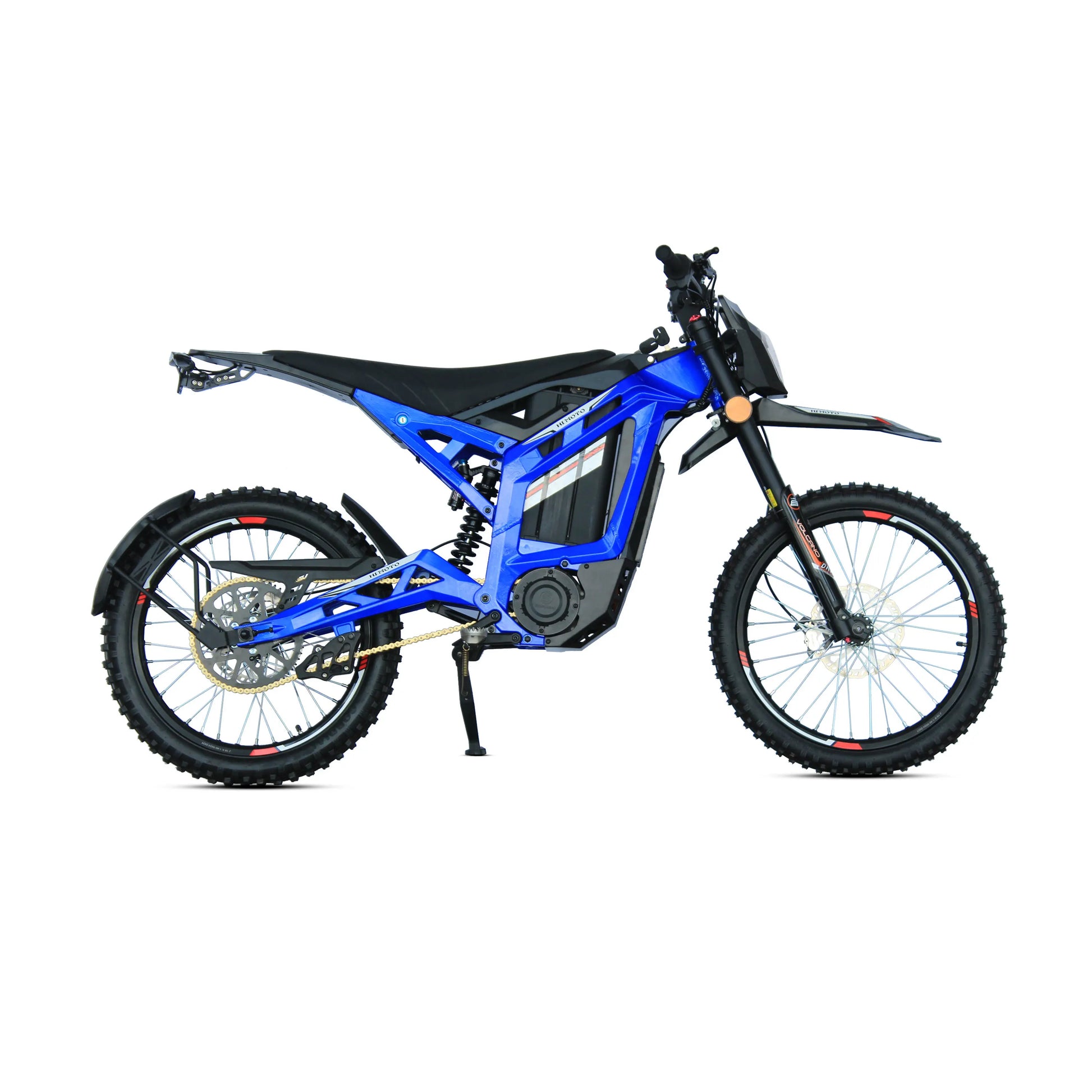 JMT-705930 Eco-Friendly Electric Dirt Bike with 72V Lithium Battery and 12-Speed Gears for Quiet Long Rides , Top Speed 27.9 mph