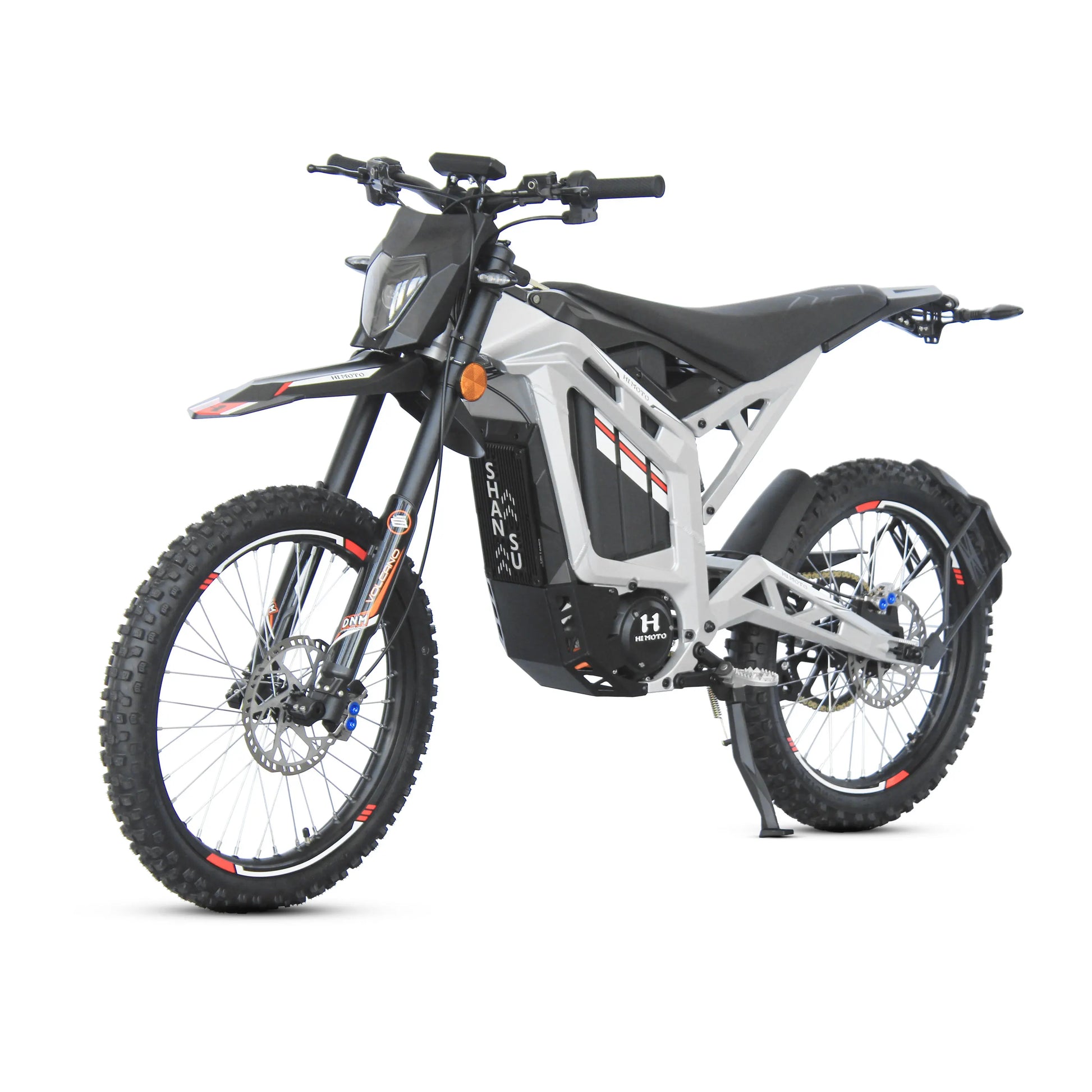 JMT-705930 Eco-Friendly Electric Dirt Bike with 72V Lithium Battery and 12-Speed Gears for Quiet Long Rides , Top Speed 27.9 mph