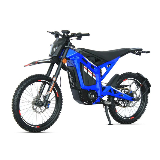 JMT-705930 Eco-Friendly Electric Dirt Bike with 72V Lithium Battery and 12-Speed Gears for Quiet Long Rides , Top Speed 27.9 mph