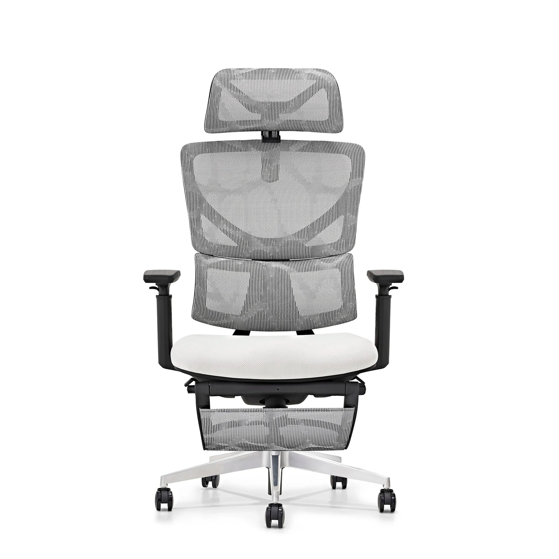 JMT-705930 Ergonomic Adjustable Office Chair with Footrest, Mesh Fabric and Swivel Base