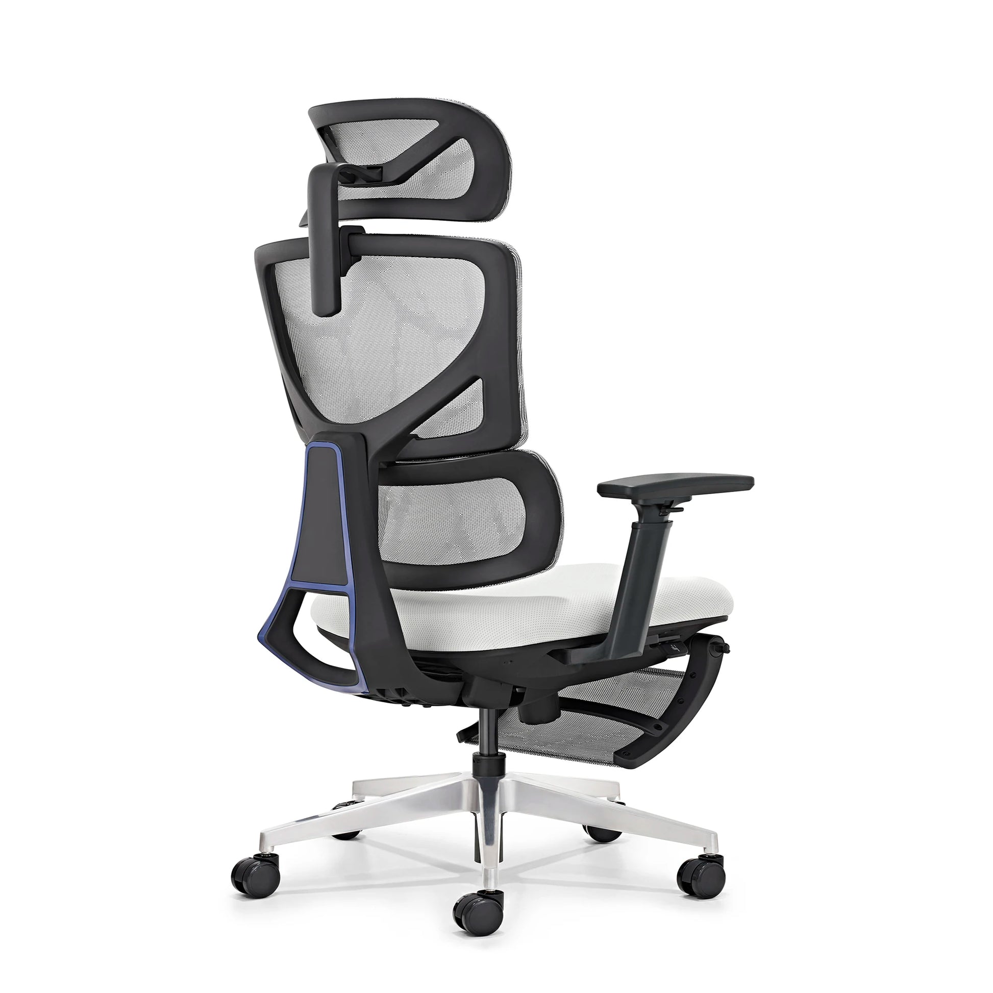 JMT-705930 Ergonomic Adjustable Office Chair with Footrest, Mesh Fabric and Swivel Base