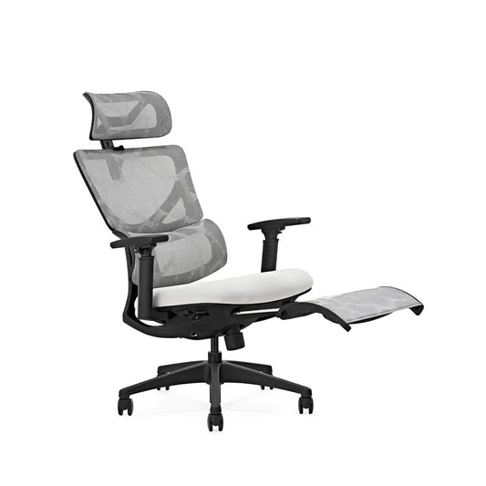 JMT-705930 Ergonomic Adjustable Office Chair with Footrest, Mesh Fabric and Swivel Base