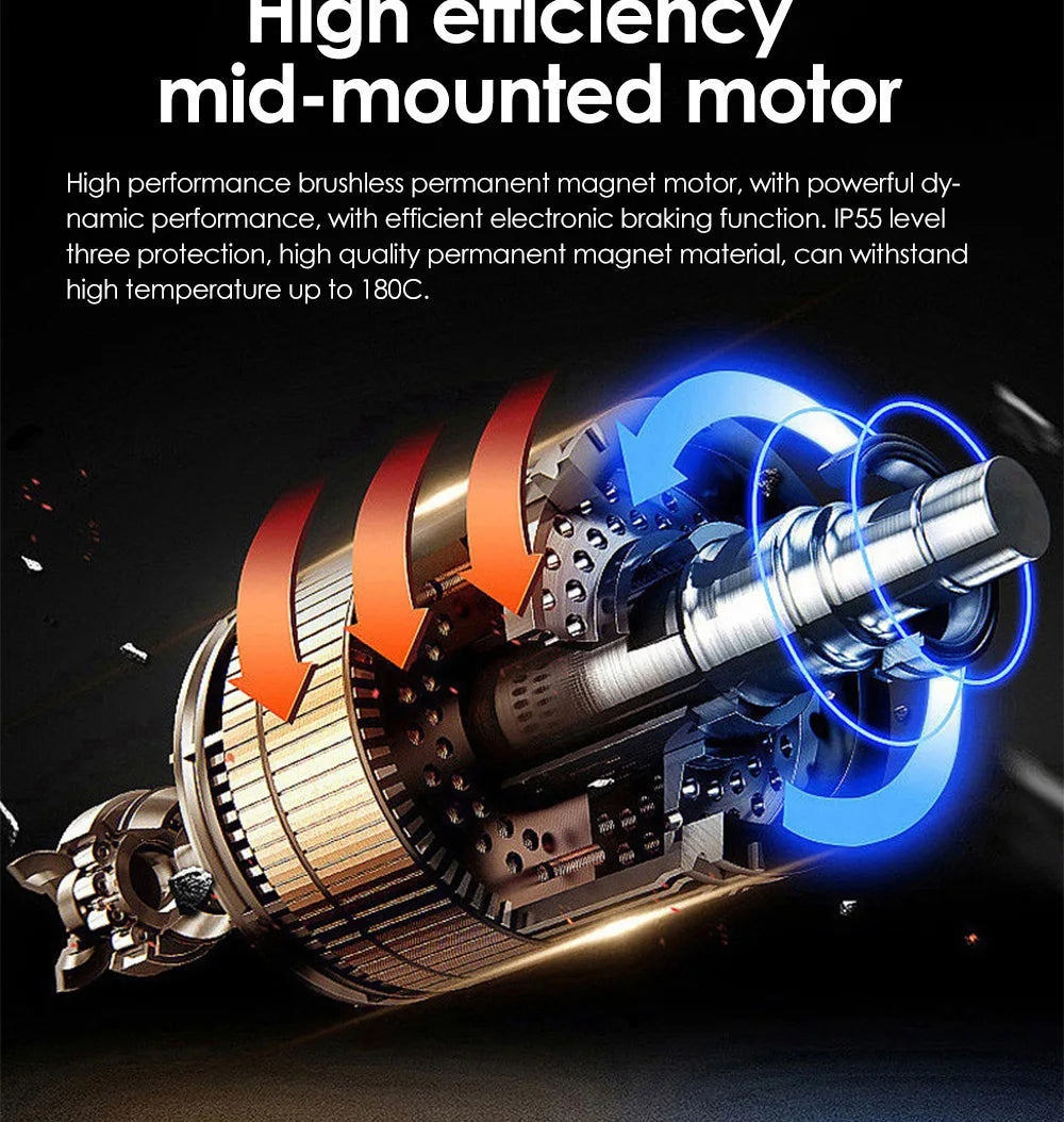 JMT-706250 6000W High-Speed Electric Off-Road Dirt Bike for Adults , Top Speed 27.9 mph