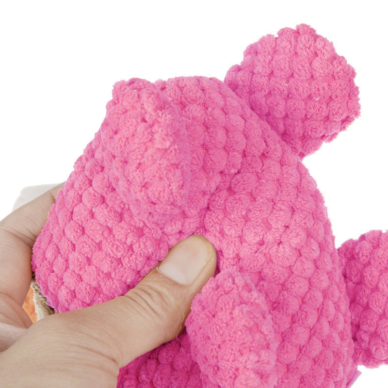 JMT-706314 Pineapple Plush Dog Toy with Sound for Chewing and Anxiety Relief