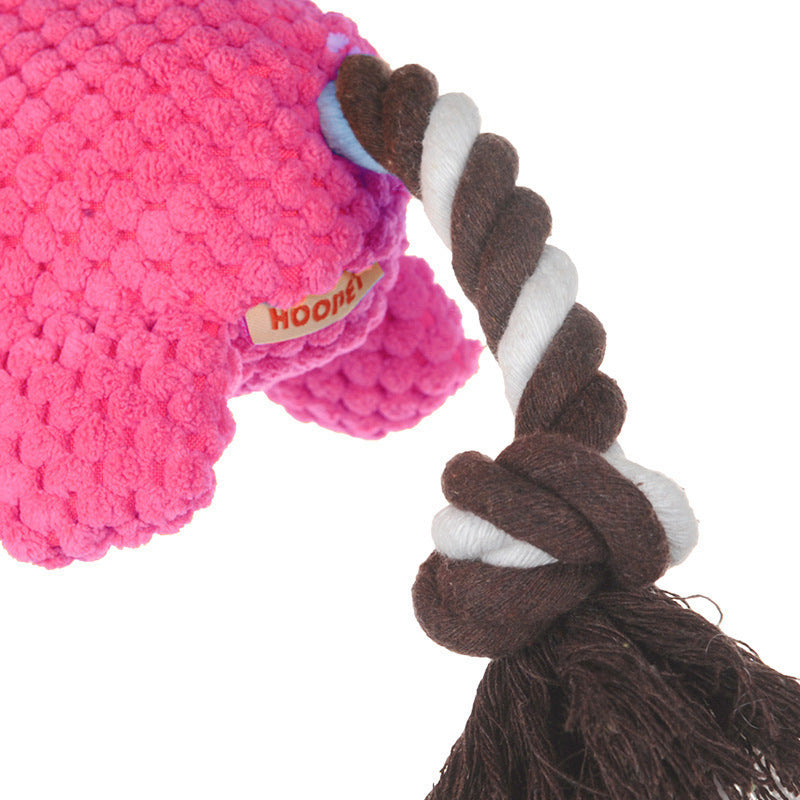 JMT-706314 Pineapple Plush Dog Toy with Sound for Chewing and Anxiety Relief