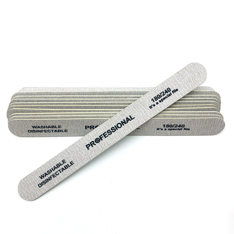 JMT-706634 Double-Sided Birch Sanding Strips with Sandpaper for Veneer Nail Shaping - 50pcs Package