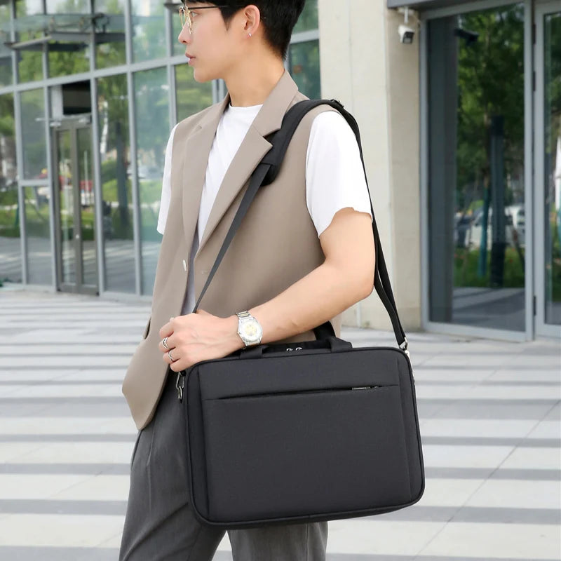 JMT-707146 Waterproof Business Laptop Sleeve for 15.6-Inch Laptops, Stylish Protective Case
