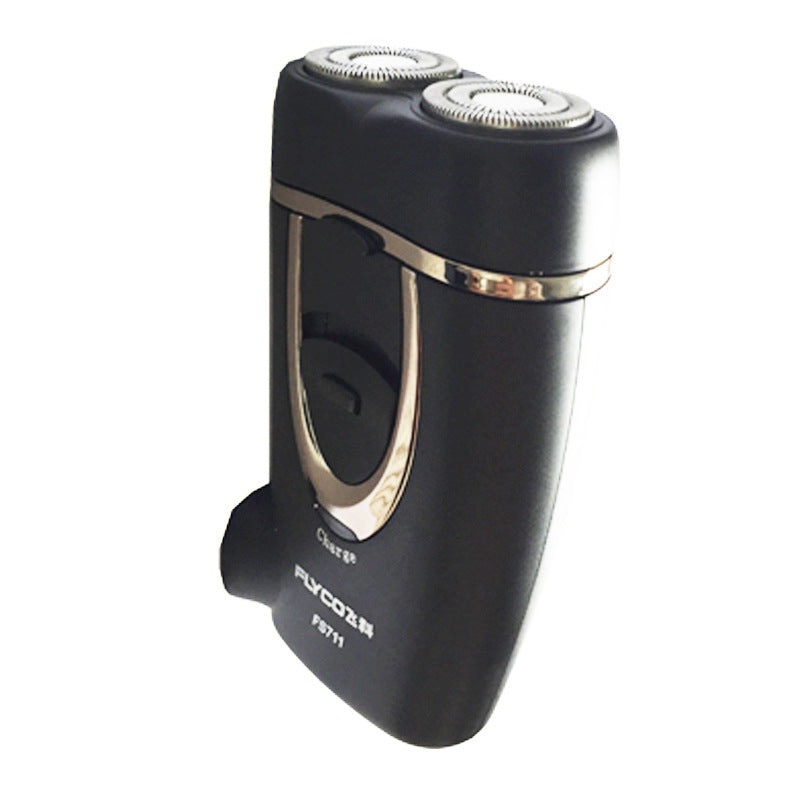 JMT-707722 Rechargeable Portable Rotary Electric Shaver with 2 Heads - No Water Cleaning Required