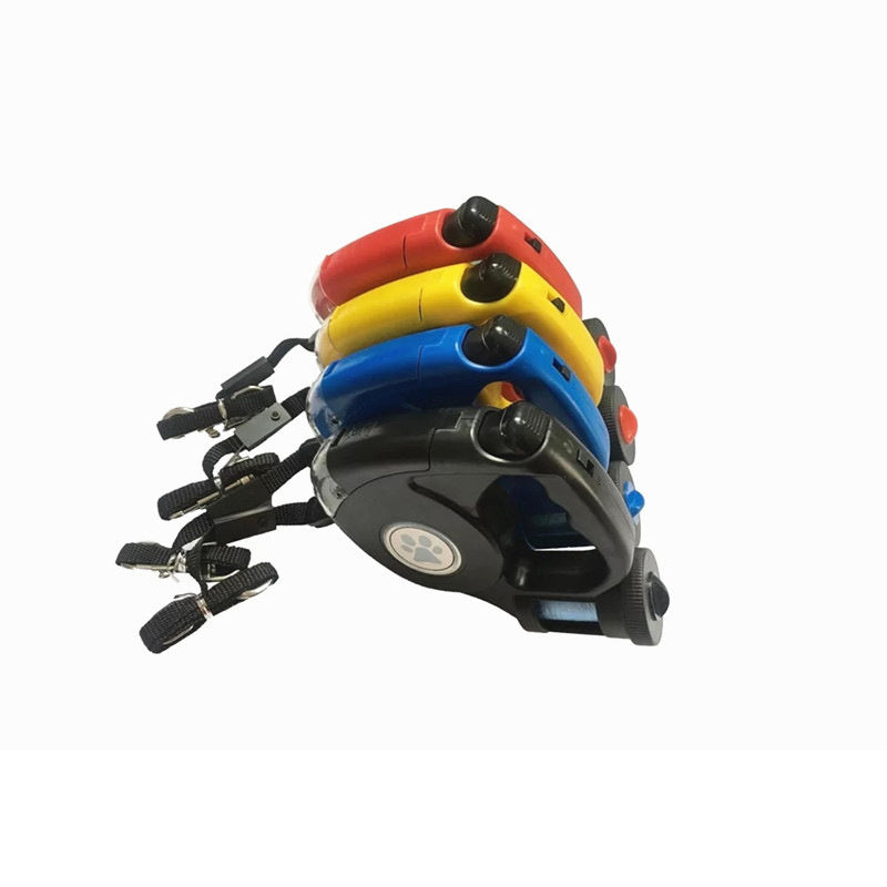 JMT-707978 LED Dog Leash with Trash Bags - Durable ABS Material, Available in Blue, Black, Red, Yellow, Includes 20 Garbage Bags