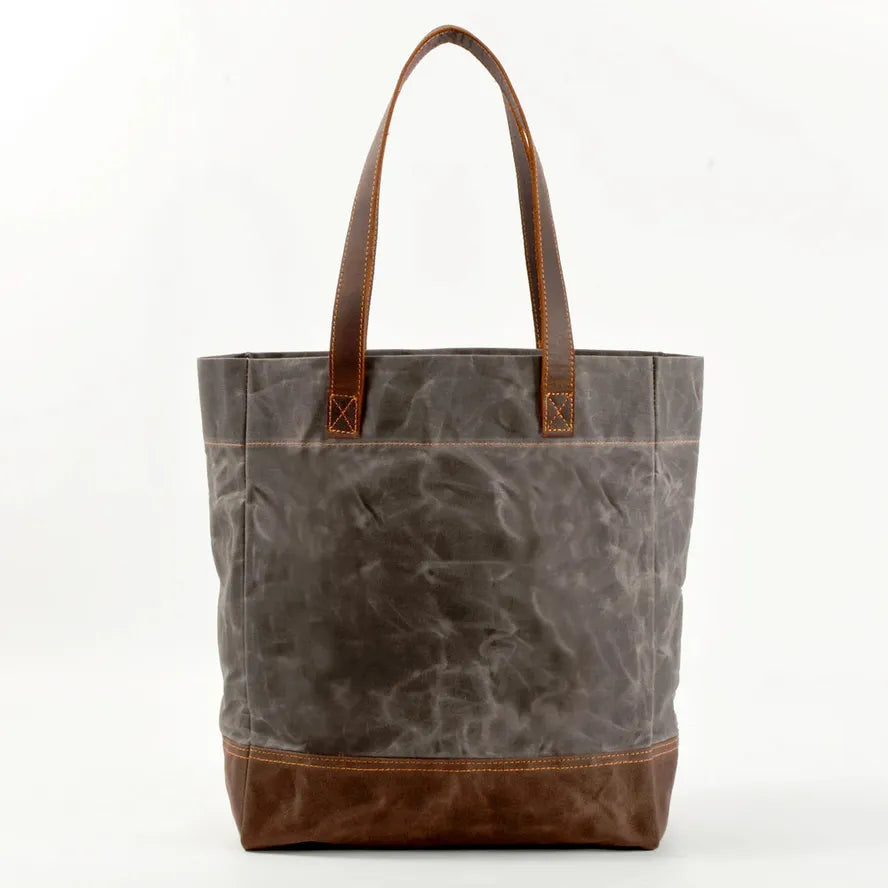 JMT-708170 Vintage Waxed Canvas Leather Shoulder Bag in Green, Grey, and Black - Eco-Friendly Daily Use Armpit Bag