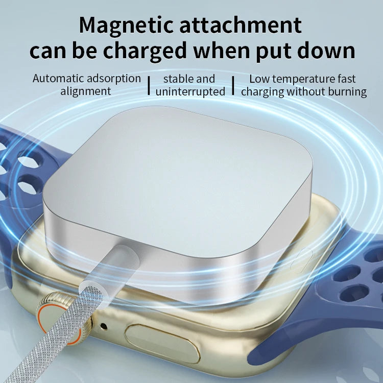 JMT-708298 Magnetic Fast Charging Wireless Charger Cable for Apple Watch Series Ultra and 9/8/7/6/5/4/SE