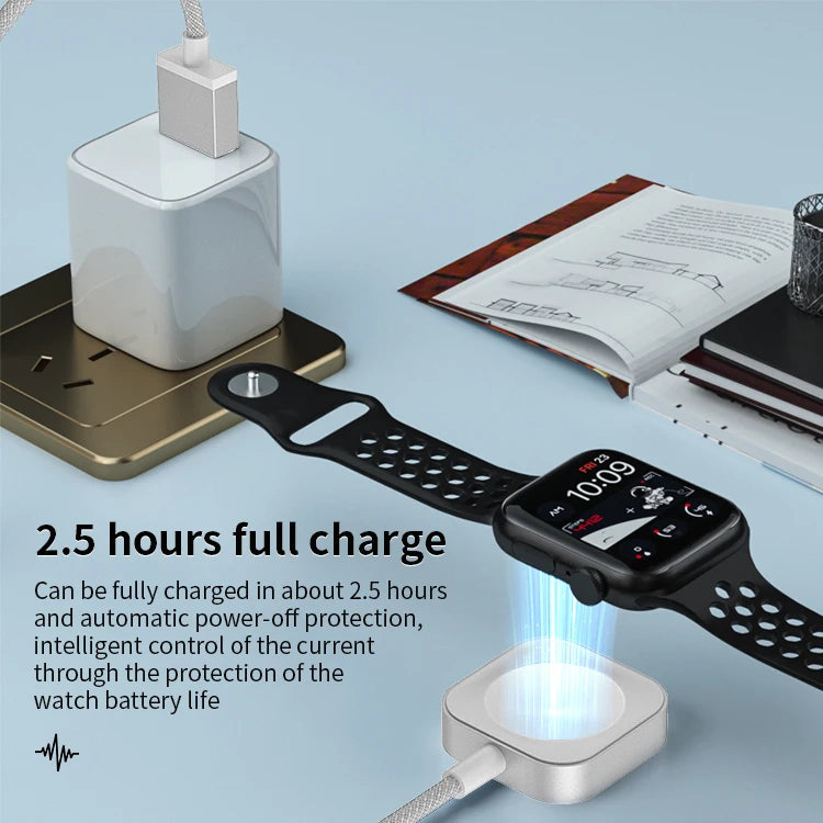 JMT-708298 Magnetic Fast Charging Wireless Charger Cable for Apple Watch Series Ultra and 9/8/7/6/5/4/SE