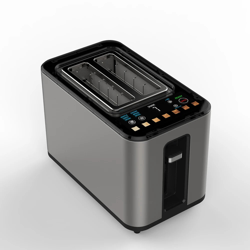 JMT-708426 Digital Timer Bread Toaster with Smart Touchscreen and Sandwich Clamps