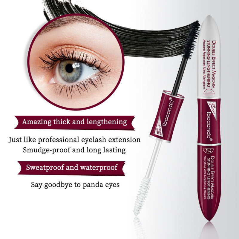 JMT-708746 Dual-Ended Smudge-Proof Mascara - Black and White Formula