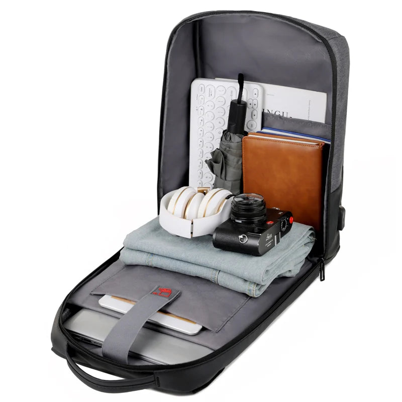 JMT-708810 Adjustable Large Capacity Outdoor Laptop Backpack with USB Charging Port for Travel and Office Use