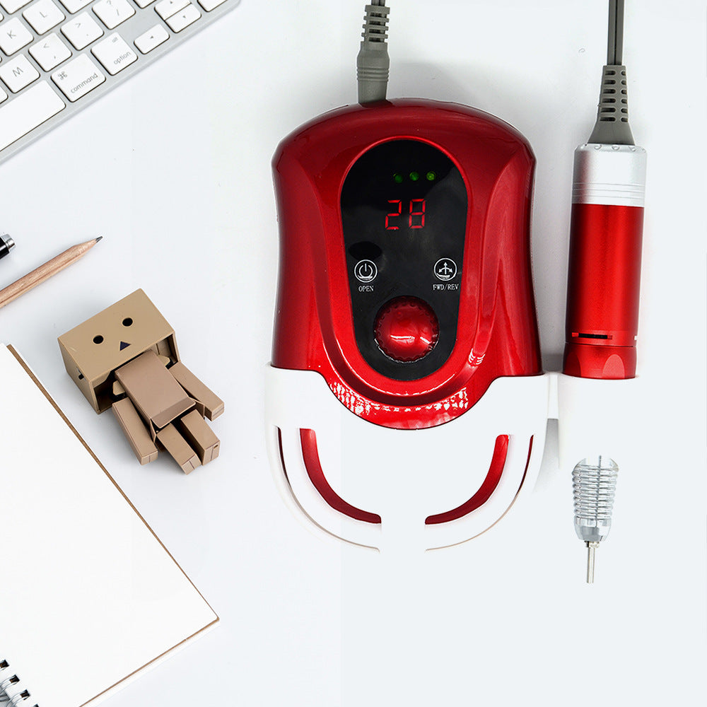 JMT-708938 Rechargeable 30,000 RPM Portable Nail Polisher with ABS Plastic Body, 20W Power and 2200mAh Battery