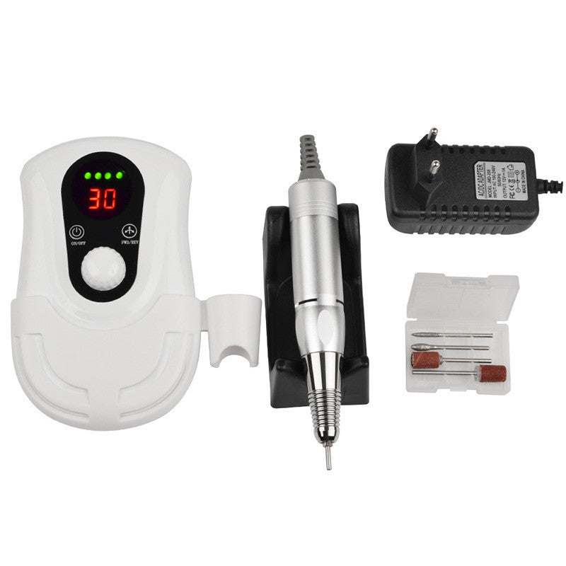 JMT-708938 Rechargeable 30,000 RPM Portable Nail Polisher with ABS Plastic Body, 20W Power and 2200mAh Battery