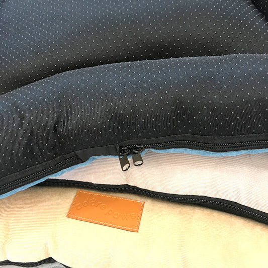 JMT-708938 Removable and Washable Pet Nest Pad for Golden Retrievers - Khaki Brown, Moonlight Gray, Retro Blue (S: 55*45*7cm)