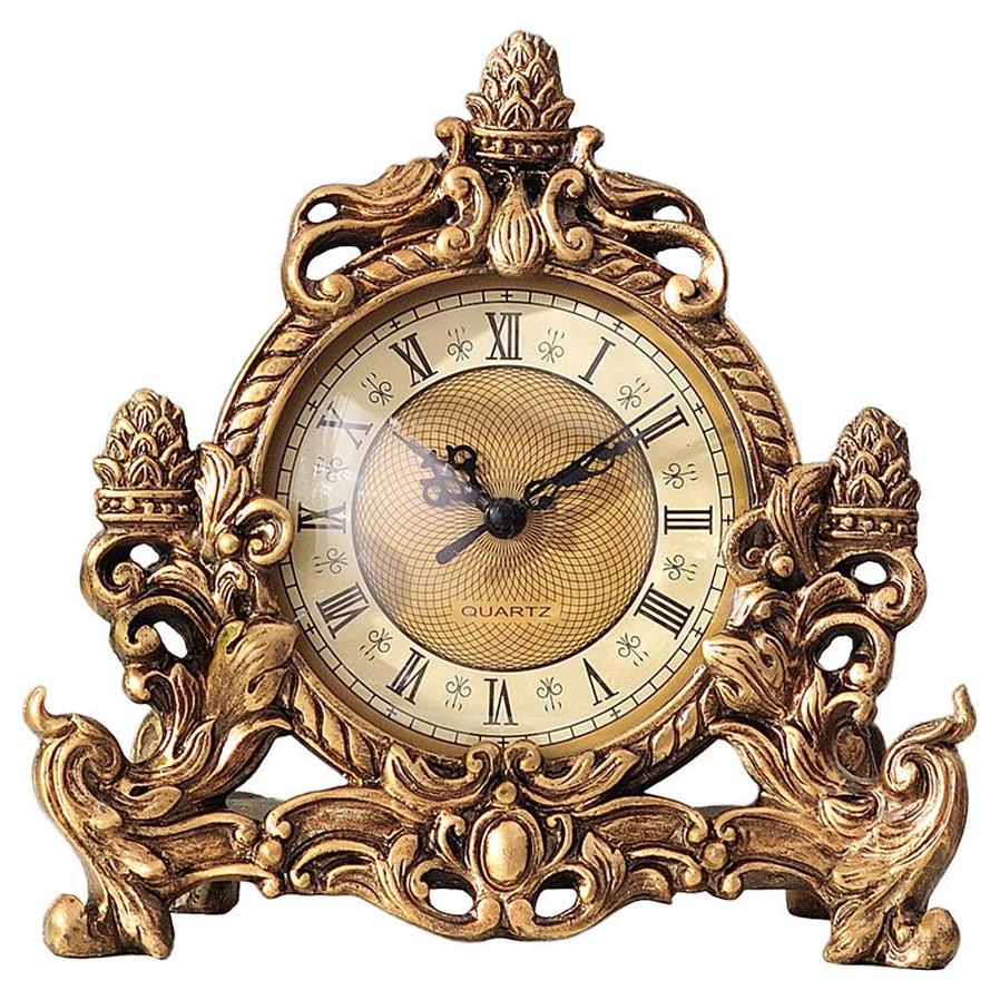 JMT-709130 Retro Resin Desk Clock for Creative Living Room Decor