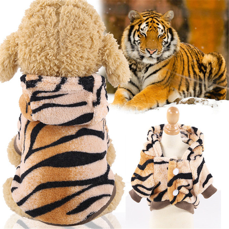 JMT-709258 Cozy Coral Fleece Dinosaur Dog Outfit for All Sizes