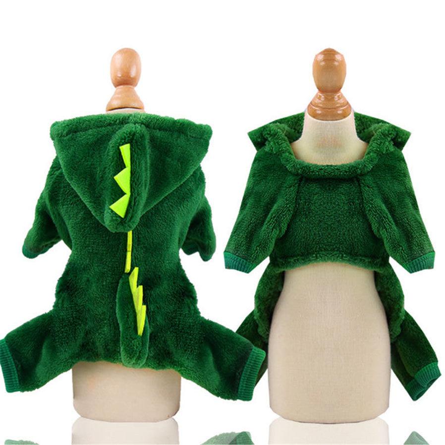 JMT-709258 Cozy Coral Fleece Dinosaur Dog Outfit for All Sizes