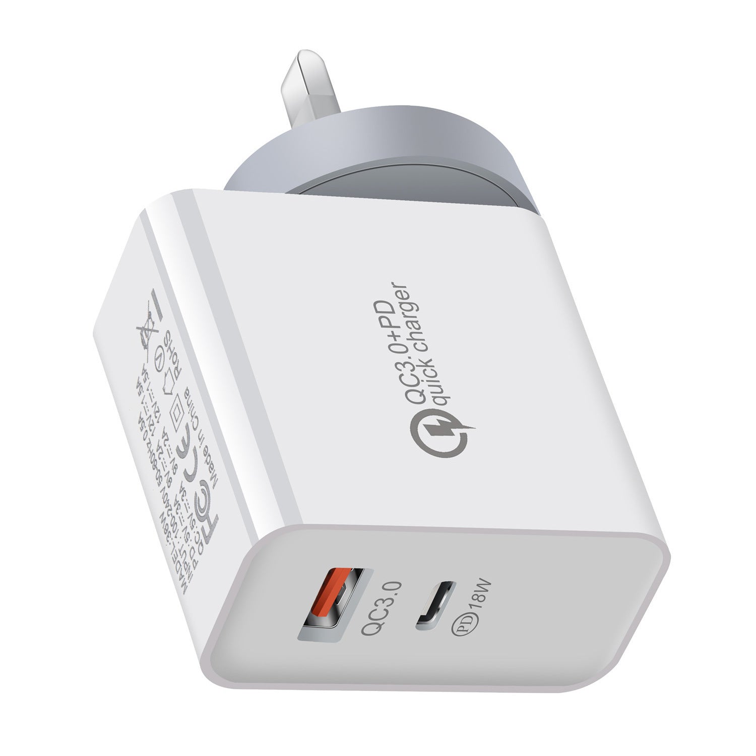 JMT-709322 36W Dual Port USB-C Mobile Charger for Fast Charging