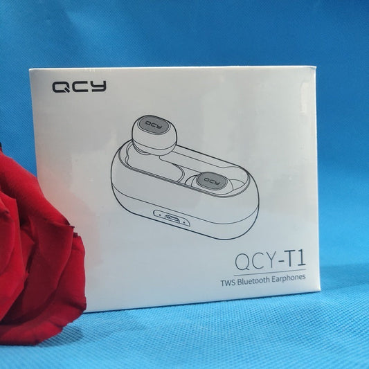 JMT-709450 True Wireless Bluetooth Headset with Power Display and Voice Control, Stereo Sound, Black or White