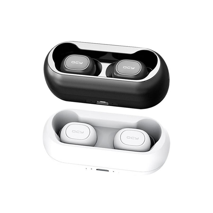 JMT-709450 True Wireless Bluetooth Headset with Power Display and Voice Control, Stereo Sound, Black or White