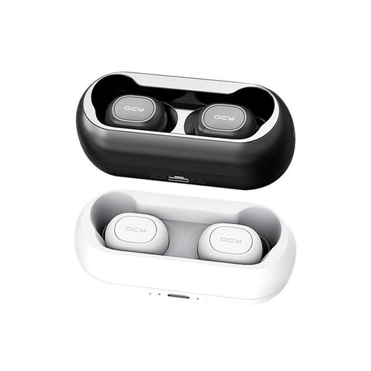 JMT-709450 True Wireless Bluetooth Headset with Power Display and Voice Control, Stereo Sound, Black or White