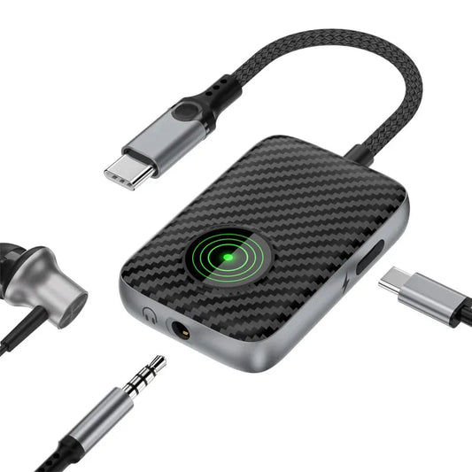 JMT-709450 USB-C to 3.5mm Aux Adapter - 2-in-1 Headphone Jack Adapter for Type C Devices