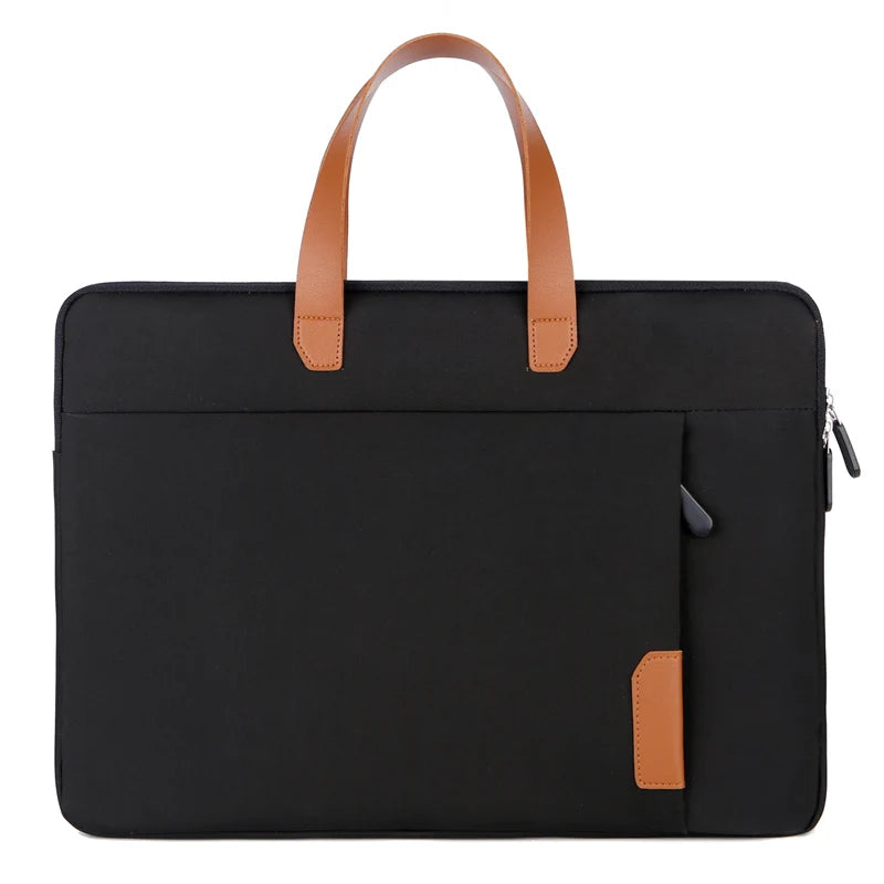 JMT-709450 Waterproof PU Leather 14 Inch Laptop Sleeve Bag for Men and Women, Suitable for MacBook