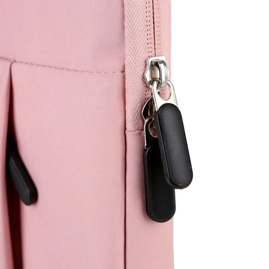 JMT-709450 Waterproof PU Leather 14 Inch Laptop Sleeve Bag for Men and Women, Suitable for MacBook