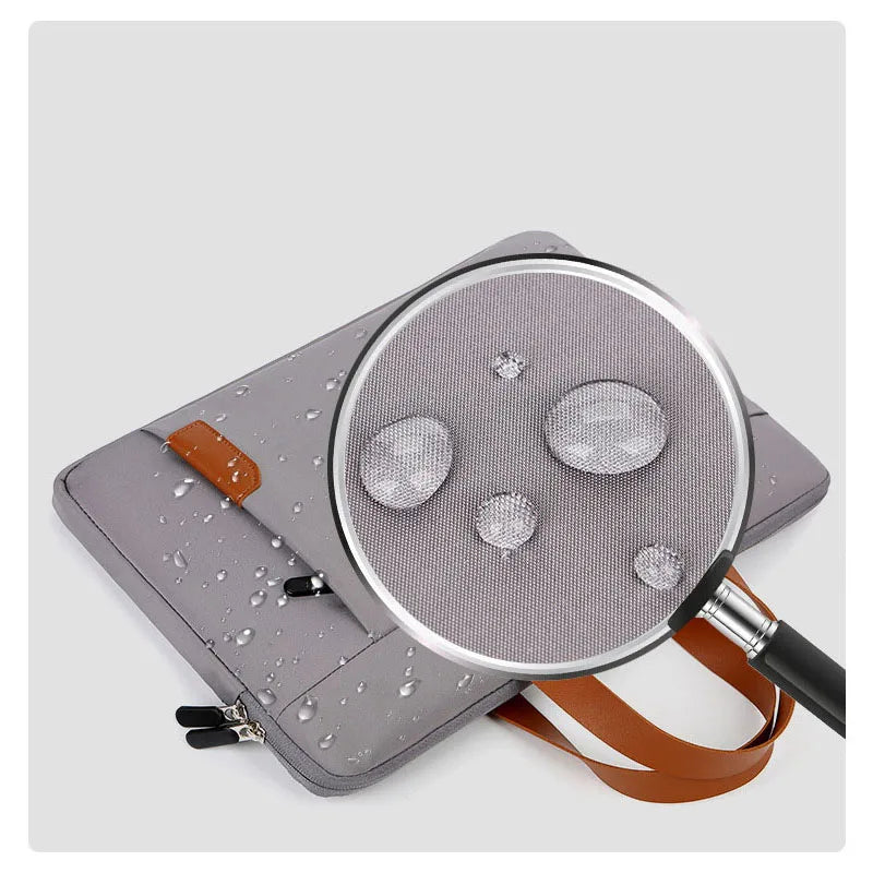 JMT-709450 Waterproof PU Leather 14 Inch Laptop Sleeve Bag for Men and Women, Suitable for MacBook