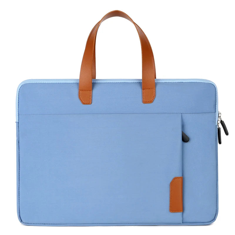 JMT-709450 Waterproof PU Leather 14 Inch Laptop Sleeve Bag for Men and Women, Suitable for MacBook