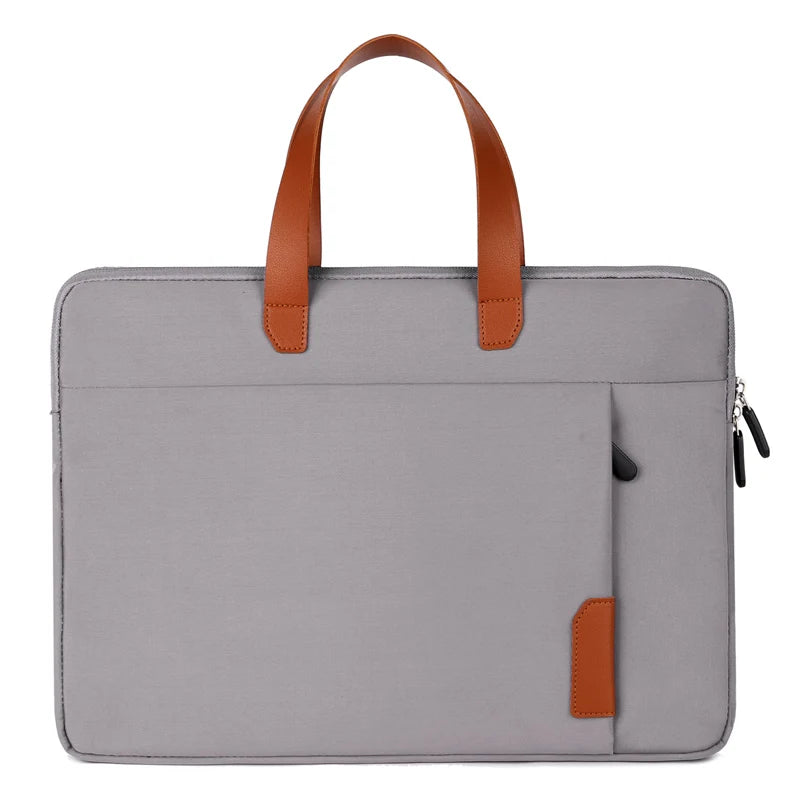 JMT-709450 Waterproof PU Leather 14 Inch Laptop Sleeve Bag for Men and Women, Suitable for MacBook