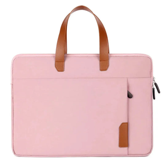 JMT-709450 Waterproof PU Leather 14 Inch Laptop Sleeve Bag for Men and Women, Suitable for MacBook
