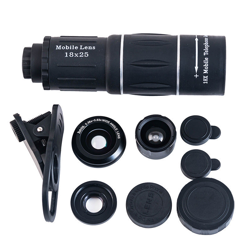 JMT-709642 Mobile Phone Universal 15-45X Zoom Telescope with Clip and Accessories