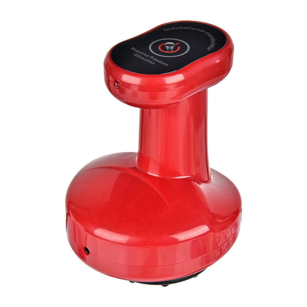 JMT-709770 Electric USB Gua Sha Scraping Massager with Cupping Function, 2-Speed Design, White/Red, Includes Accessories