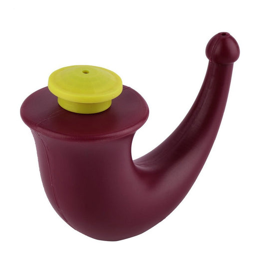 JMT-710026 Red Plastic Yoga Neti Pot - 200 ml Capacity, Compact Design (13x10x5.5 cm)