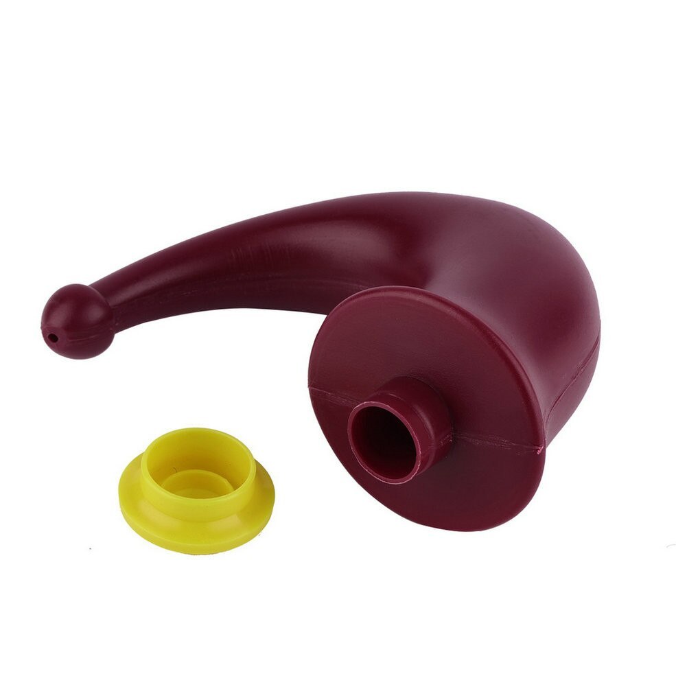 JMT-710026 Red Plastic Yoga Neti Pot - 200 ml Capacity, Compact Design (13x10x5.5 cm)